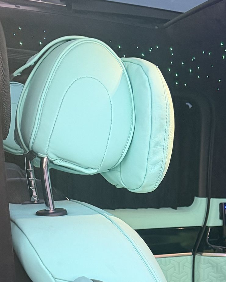 Seat and headrest detail
